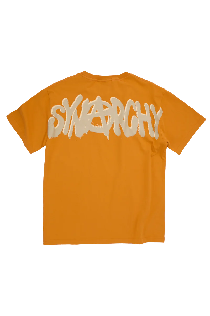 SYNARCHY SHORT SLEEVE TEE – ORANGE/GREY SYNARCHY SHORT SLEEVE TEE – ORANGE/GREY