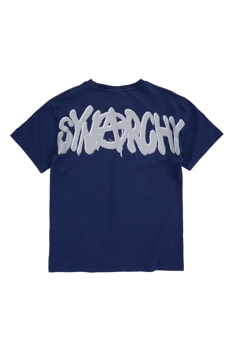 SYNARCHY SHORT SLEEVE TEE – MIDBLUE/GREY SYNARCHY SHORT SLEEVE TEE – MIDBLUE/GREY