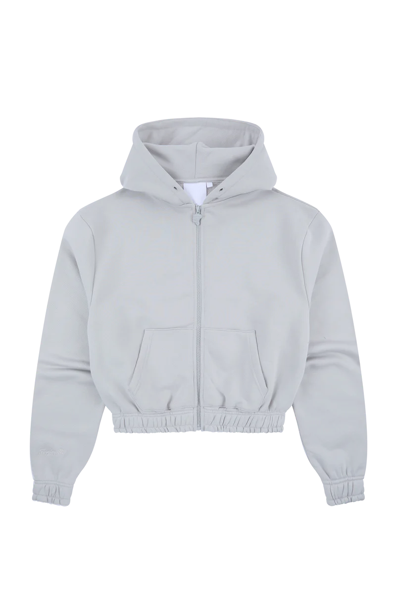 WOMEN’S HOODED ZIP THRU – GREY WOMEN’S HOODED ZIP THRU – GREY