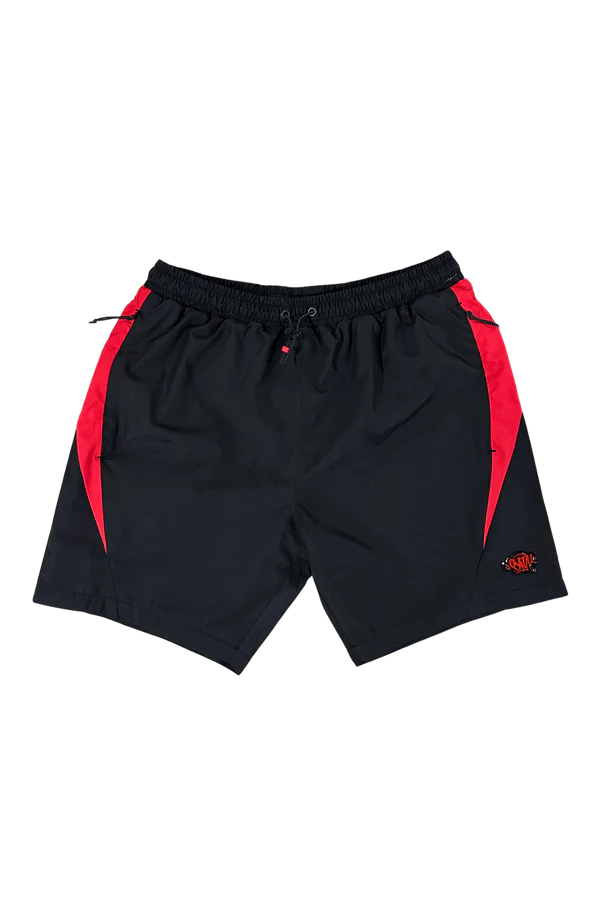 VORTEX WOVEN SHORT – BLACK/RED VORTEX WOVEN SHORT – BLACK/RED