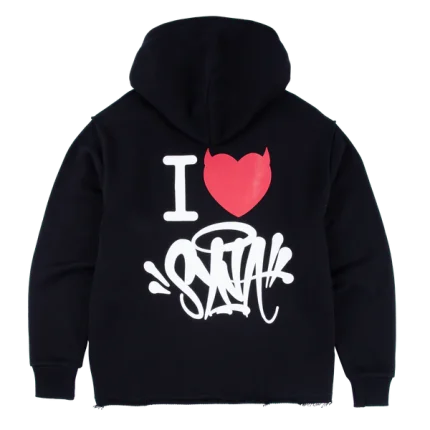 I HEART SYNA HOODY – BLACK