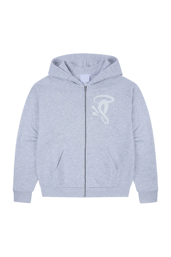 SYNA VOID ZIP HOODY MARL GREY SYNA VOID ZIP HOODY MARL GREY