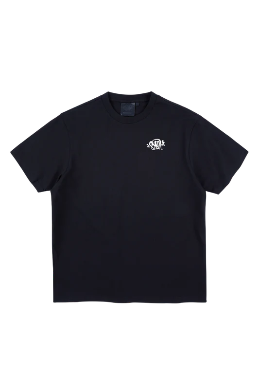 SYNA CORE EMBROIDERED T-SHIRT BLACK/WHITE SYNA CORE EMBROIDERED T-SHIRT BLACK/WHITE