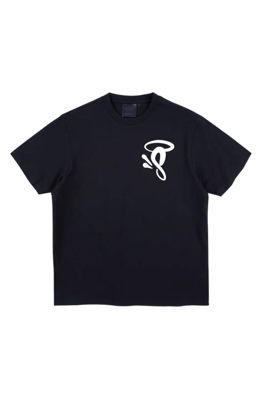 HALO PRINTED LOGO T-SHIRT BLACK/WHITE HALO PRINTED LOGO T-SHIRT BLACK/WHITE