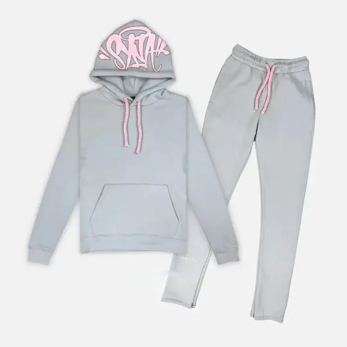 Synaworld ‘Syna Logo’ Tracksuit Grey / Pink Synaworld ‘Syna Logo’ Tracksuit Grey / Pink