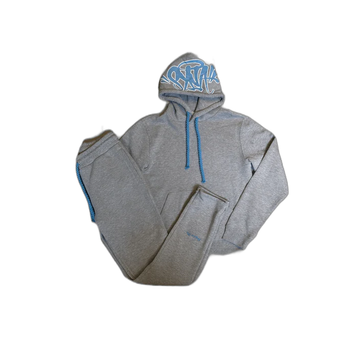 Synaworld 'Syna Logo' Tracksuit - Grey/Blue Synaworld 'Syna Logo' Tracksuit - Grey/Blue