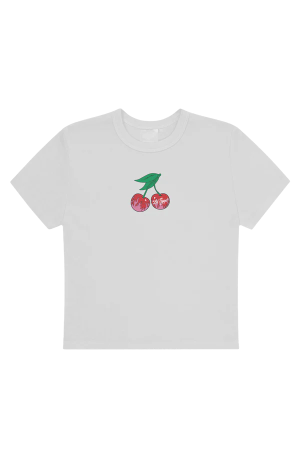 WOMEN’S CHERRIES TEE – WHITE WOMEN’S CHERRIES TEE – WHITE