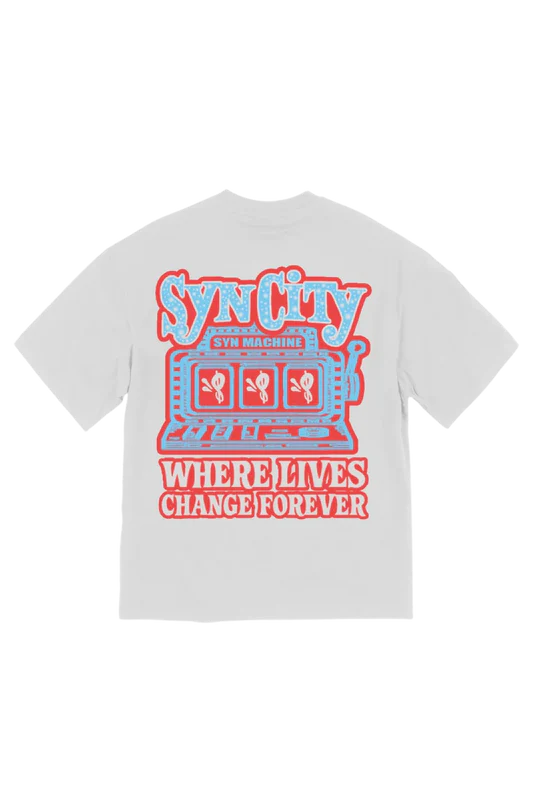 SLOT MACHINE TEE – WHITE SLOT MACHINE TEE – WHITE