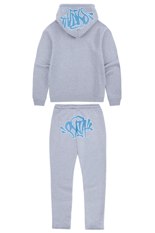Synaworld OG Syna Tracksuit – Grey/Sky Blue Synaworld OG Syna Tracksuit – Grey/Sky Blue