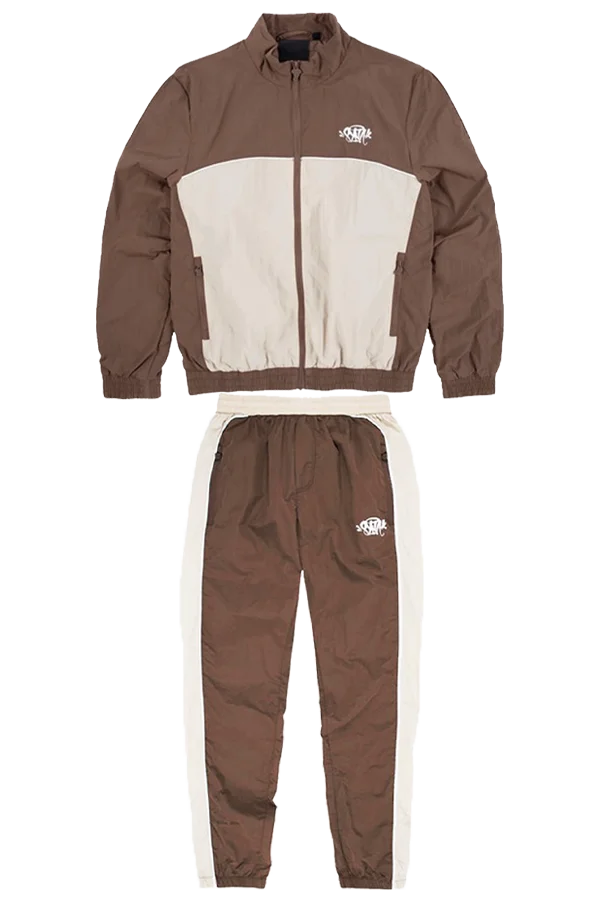 Syna World Shell Tracksuit – Brown/Beige Syna World Shell Tracksuit – Brown/Beige